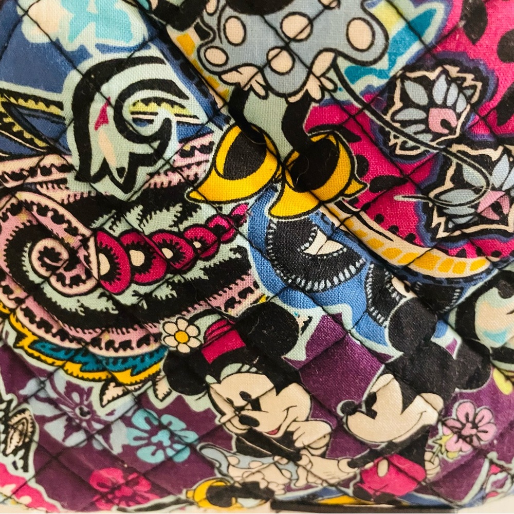 Vera Bradley Disney Mickey & Minnie Paisley Purple Multicolor Crossbody Bag - Picture 2 of 8